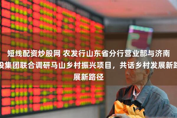 短线配资炒股网 农发行山东省分行营业部与济南城投集团联合调研马山乡村振兴项目，共话乡村发展新路径